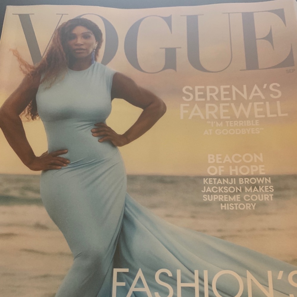 New Vogue magazine Serena Williams GOAT 380 pg collectible just arrived
